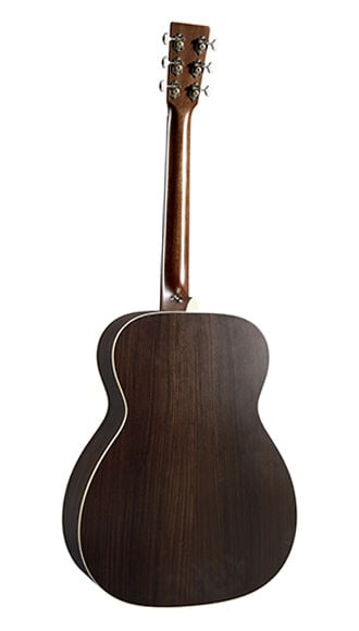 Back of Martin J-16E Black Smoke Guitar